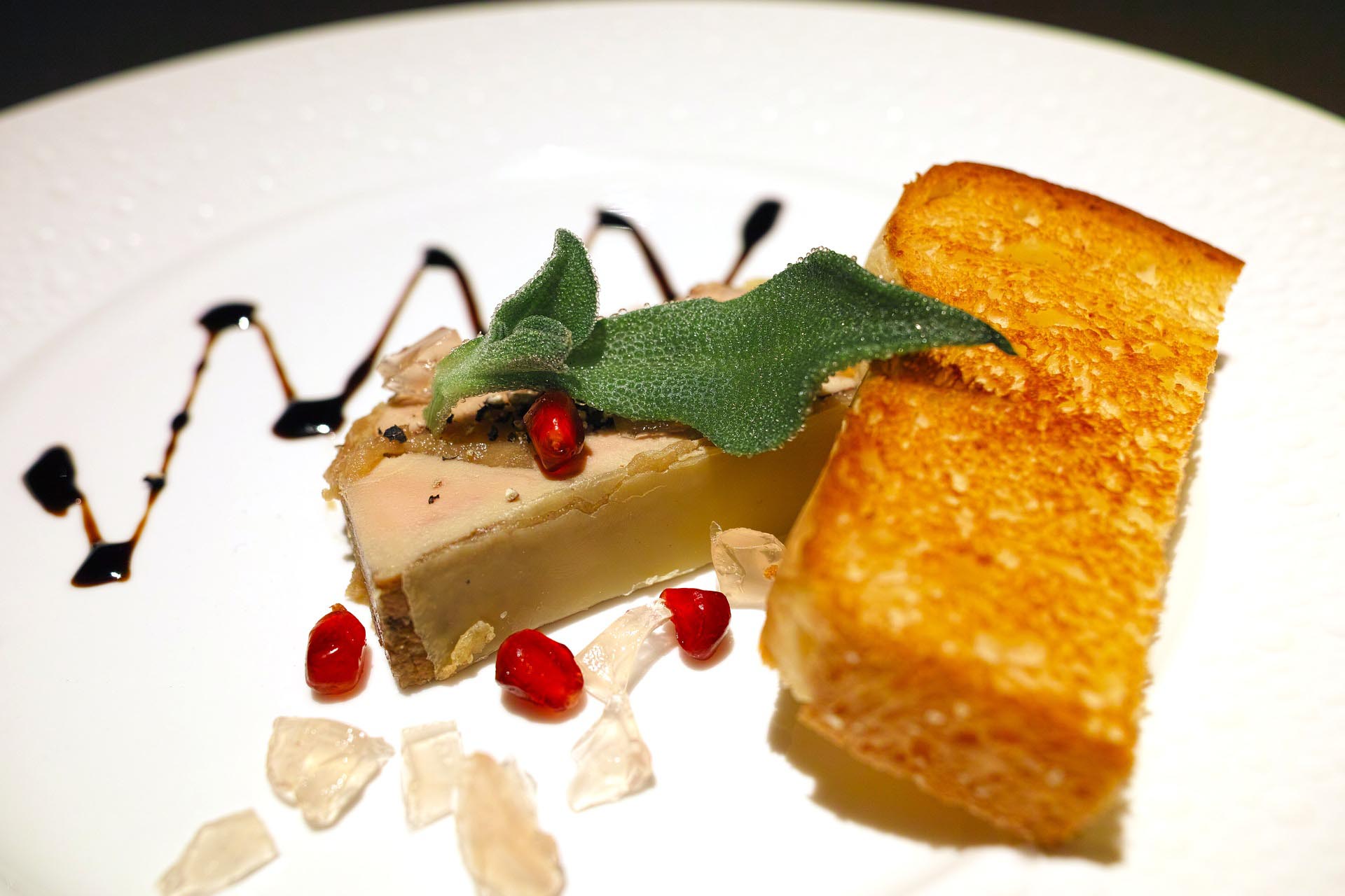 Plato de foie gras