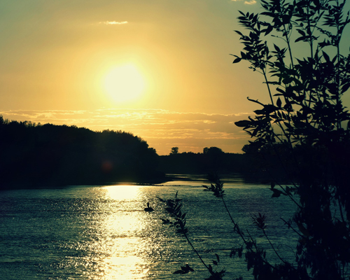 Río Danubio Atardecer