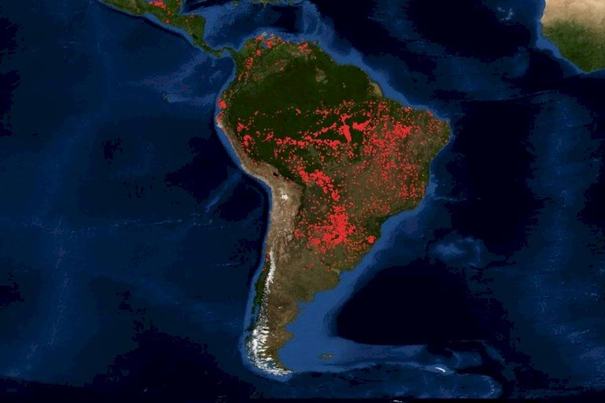 La Amazonia ardía debido a los polémicos incendios de agosto de 2019