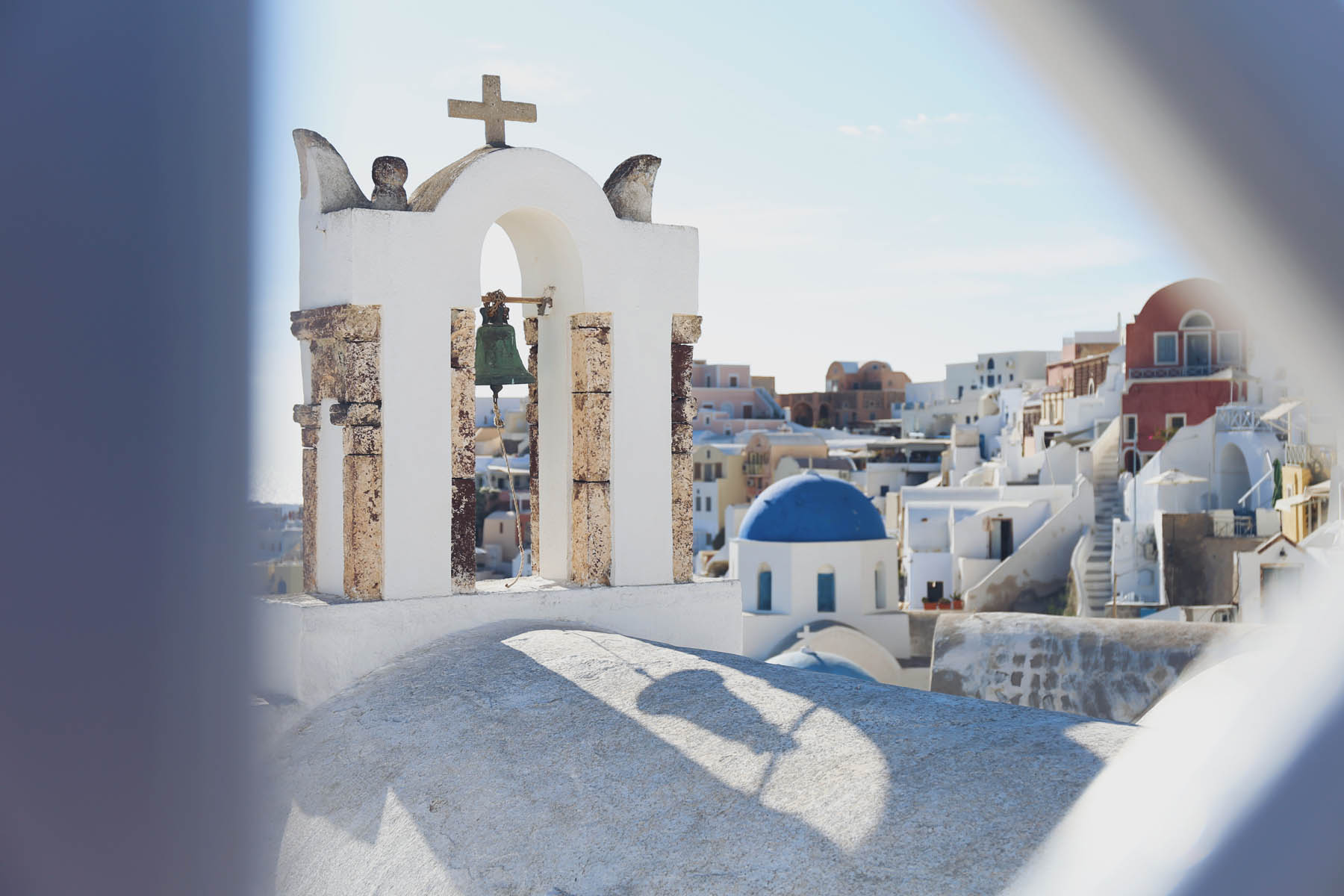 Las casitas blancas de Oia, en Santorini