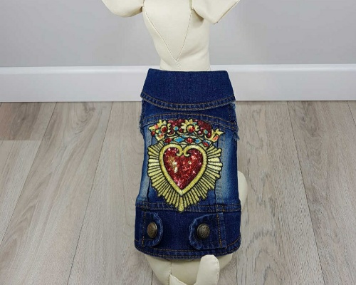 Chaqueta denim para perros en Miniatural