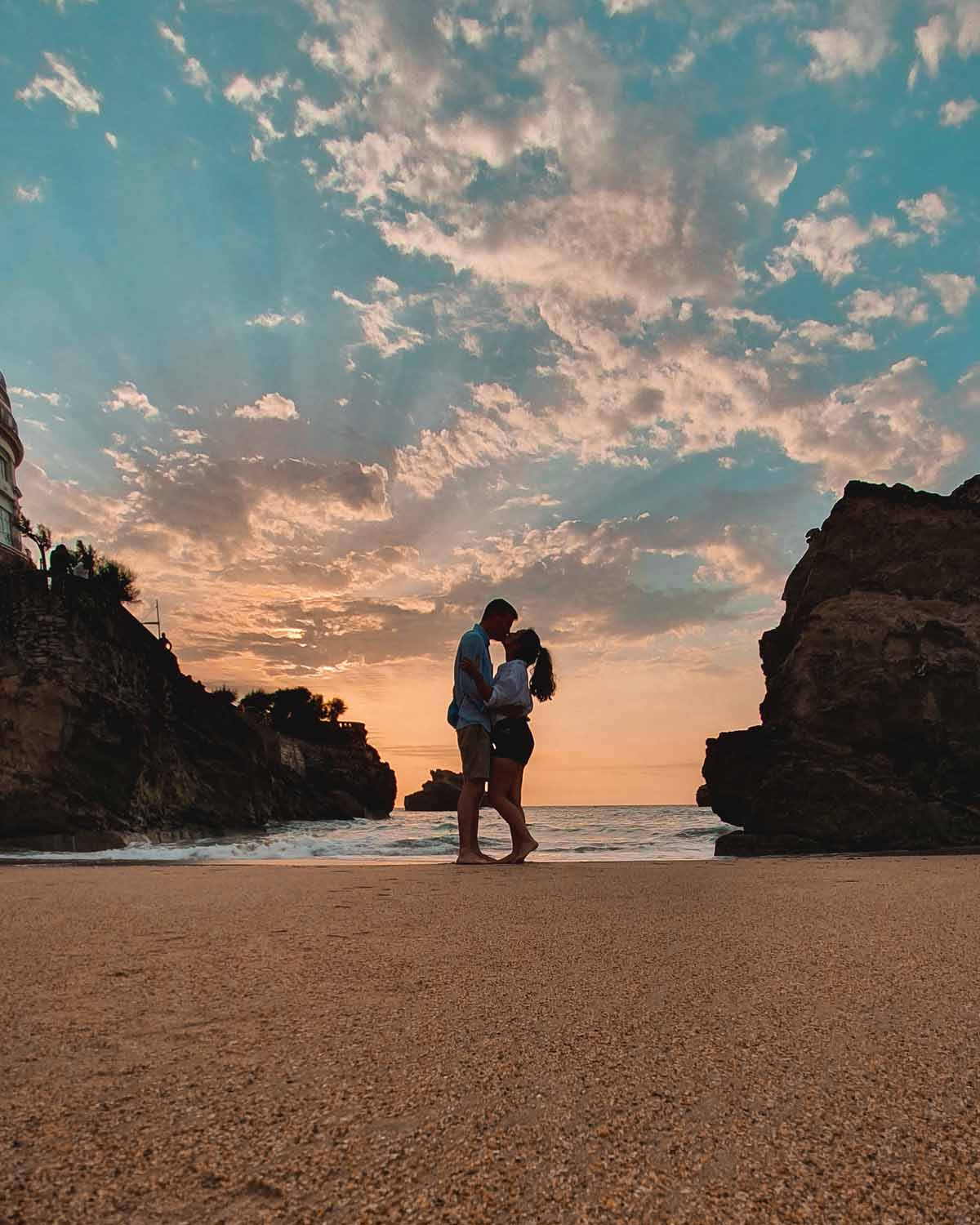 Un bonito atardecer en Biarritz