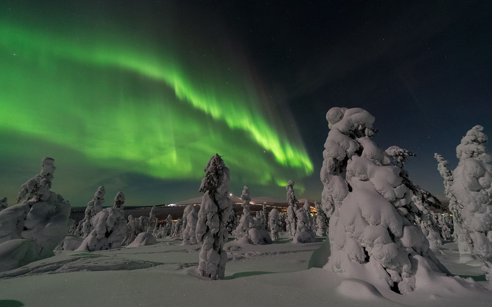 Aurora boreal en Canadá