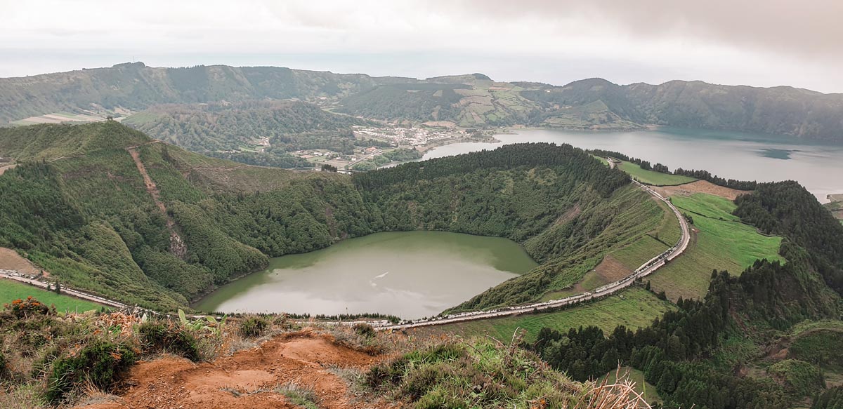 Lagoa Verde, en Sete Cidades, Sao Miguel