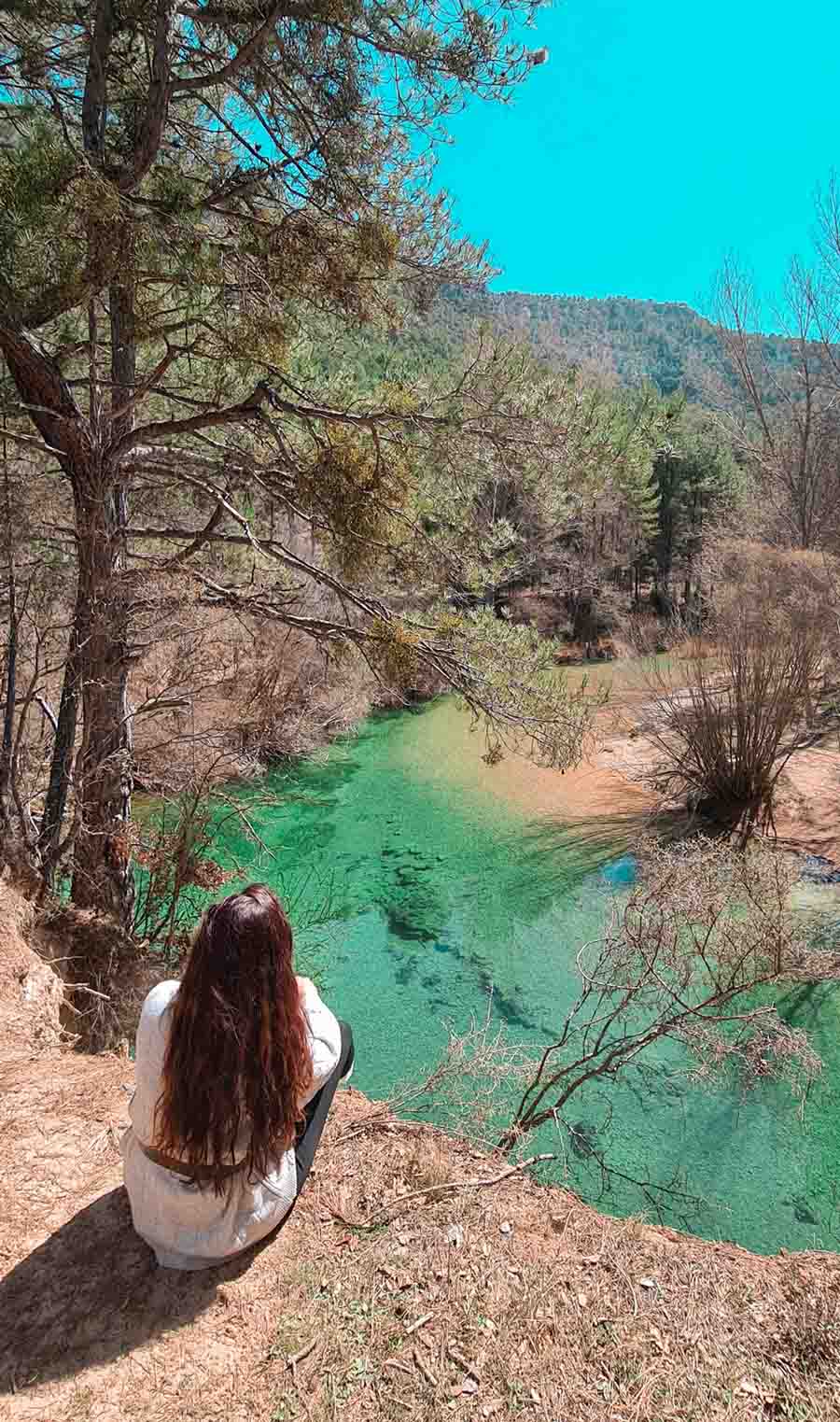 Disfrutando de la zona de la laguna de Taravilla, en la provincia de Guadalajara