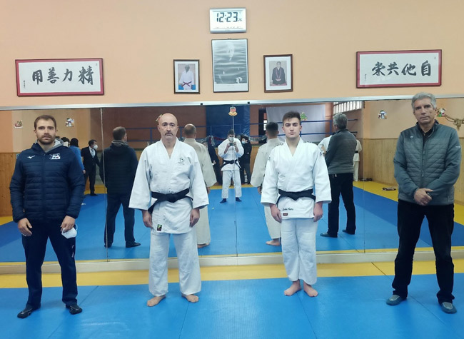 Iván Faes y José Luis González suman cinturones negros al “Judo Lena”