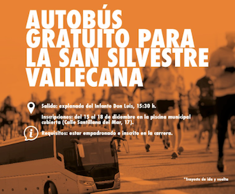 Autobús gratuito para los vecinos de Boadilla que participen en la San Silvestre Vallecana