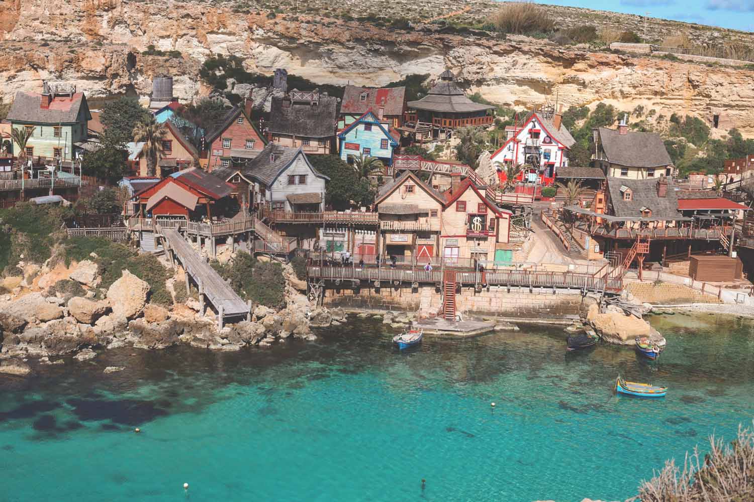 El Pueblo de Popeye, uno de los más bonitos de la isla de Malta