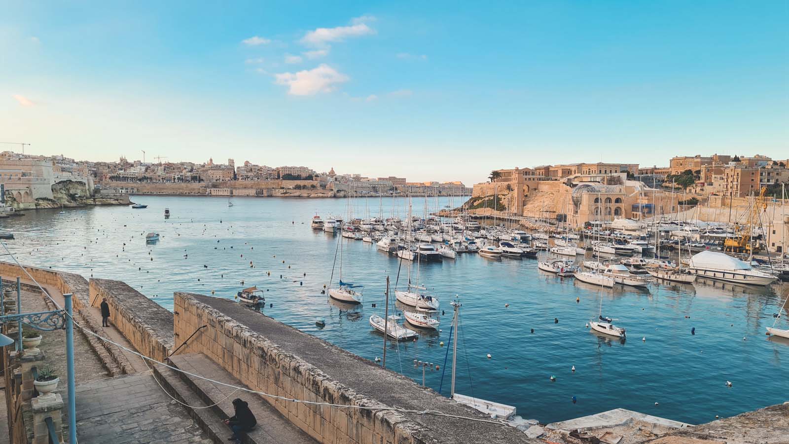 Vistas desde Las tres ciudades en Malta